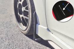 Rally Armor - Rally Armor MF24-UR-BLK/WH Black Mud Flap White Logo - Image 2