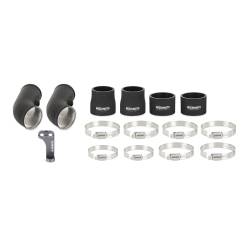 Mishimoto - Mishimoto MMICP-F10-12MWBK BMW F1X M5/M6 12-18 Charge Pipes Micro Wrinkle Black - Image 1