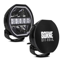 Mishimoto - Mishimoto BNLT-RD7-2 Borne Off-Road Light Pair 7" Round - Image 1
