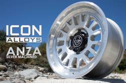 ICON Alloys - ICON Alloys 8217858347SM Anza 17x8.5 6x5.5 0mm Silver/Machined - Image 5