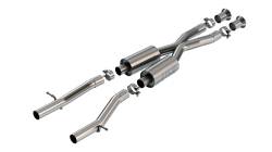 Borla - Borla 60738 2.5" S-Type Mid-Section Exhaust System for 15-25 Lexus RC F 5.0L V8 - Image 1
