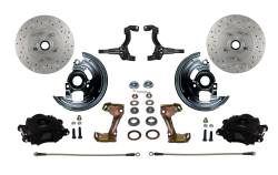 Leed Brakes - Leed Brakes BFC1002SMX Front Disc Brake Kit Black Calipers 5x4.75" Stock Ride Ht - Image 1