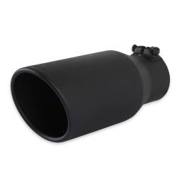 Flowmaster - Flowmaster 15405B Exhaust Tip 5.0" Black Angle Cut for 3.5" Tubing Clamp-On - Image 3