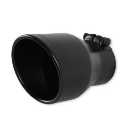 Flowmaster - Flowmaster 15407B Exhaust Tip 4.5" Black Angle Cut for 3.0" Tubing Clamp-On - Image 2