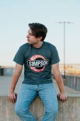 Simpson Safety - Simpson Safety 45008S Eye Race T-Shirt Small Dark Heather - Image 4