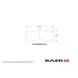 Baer Brakes - BAER Brakes D1247R Disc Brake Pad Set - Image 3