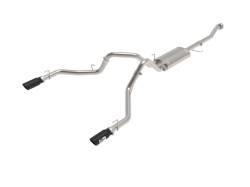 aFe Power - aFe 49-33127-B RR 3" Cat Back Exhaust System Dual Side Exit w/Blk for 21-26 F150 - Image 1