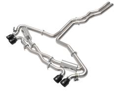 aFe Power - aFe 49-36448-B 3-2.5" Cat-Back Exhaust w/Black Tip for 21-26 Audi RS6 Avant 4.0L - Image 1