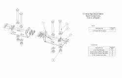LoD Offroad - LoD Offroad JFT9601 Rear Frame Tie-in Bracket for Jeep TJ/LJ - Image 1