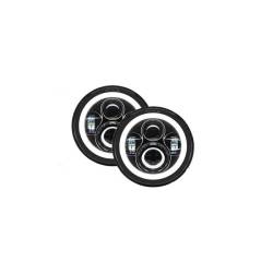 Quake LED - Quake LED QTE959 7" Headlights w/DRL Halo/Turn Signals for Jeep Wrangler JK/CJ - Image 1
