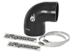 aFe Power - aFe 59-00073 Air Intake Tubing Coupler 4" x 3-3/8 " ID x 90 DEG Elbow Silicone - Image 1