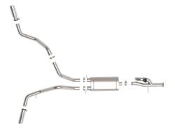 aFe Power - aFe 49-34133-P 3" Exhaust System w/Cut-Out Polished for 09-18 Chevy/GMC V6/V8 - Image 6