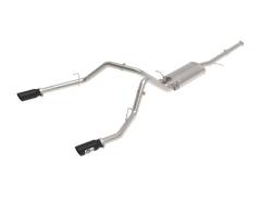aFe Power - aFe 49-44135-B Apollo GT 3" Exhaust System Dual Blk Tip for 09-18 GM Truck V6/V8 - Image 1
