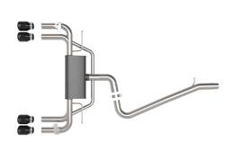 aFe Power - aFe 49-36442-B 3-2.5" Cat-Back Exhaust System w/Black Tip for 15-20 Audi S3 2.0L - Image 2