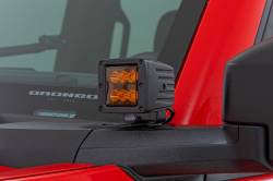 Rough Country Suspension Systems - Rough Country Black Series 2" Amber LED Light Pods-Spot Pair 70903A - Image 3