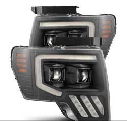 AlphaRex - AlphaRex 880481 Black Projector Headlights for 09-14 Ford F150 - Image 1