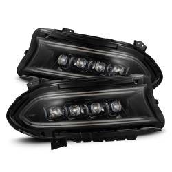 AlphaRex - AlphaRex 880500 Alpha Black LED Projector Headlights for 16-23 Dodge Charger - Image 1