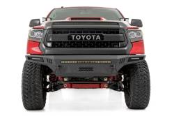 Rough Country Suspension Systems - Rough Country 10914 Hybrid Front Winch Bumper Black for 14-21 Toyota Tundra - Image 2