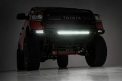Rough Country Suspension Systems - Rough Country 10915 Hybrid Front Winch Bumper w/LED Black for 14-21 Tundra - Image 5