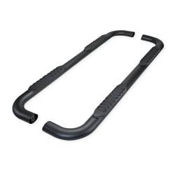 TrailFX - TrailFX A1019T 4" Oval Nerf Bar Black Steel Side Steps w/Pads & End Caps - Image 1