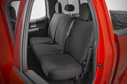 Rough Country Suspension Systems - Rough Country 91067 Front Seat Covers Black for 15-26 F150/Super Duty Crew - Image 2