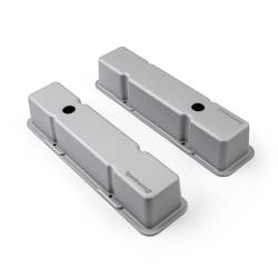 Speedmaster - Speedmaster 1-314-001-02 Alu. Valve Covers Tall w/Hole Silver for Chevy SBC - Image 2