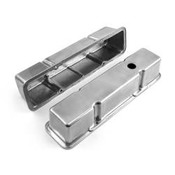 Speedmaster - Speedmaster PCE314.1070.01 Pol Alu. Plain Valve Covers Tall w/Hole for Chevy SBC - Image 2