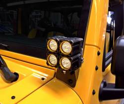 KC Hilites - KC HiLiTES 7316 Mounting Bracket Black for 07-18 Jeep Wrangler JK - Image 2