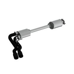 MBRP Exhaust - MBRP Exhaust S5262BLK Blk 3" Cat-Back Pre-Axle Dual Outlet w/Muffler 15-20 F150 - Image 1