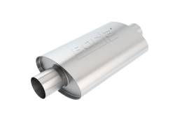Borla - Borla 40941 12" XR-1 SS Racing Mufflers 2.5" In/2.5" Center Out 4.25x7.88" Oval - Image 1