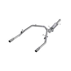 MBRP Exhaust - MBRP Exhaust S5108409 T409 3" Cat-Back 2.5" Dual Split Rear Exit for 03 RAM 1500 - Image 1