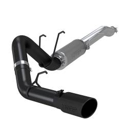 MBRP Exhaust - MBRP S5247BLK Blk 4" Resonator-Back One Side Exit Street Version 17-26 F250/F350 - Image 1