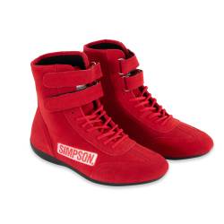 Simpson Safety - Simpson Safety 28800R Hightop Racing Shoes-8 Red - Image 6