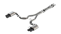 Borla - Borla 140969BC S-Type Cat-Back Exhaust Dual Split Rear Exit 24-26 Mustang GT 5.0 - Image 1