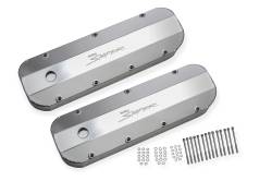 Holley Sniper EFI - Holley Sniper EFI 890002 Valve Cover Fabricated Aluminum BBC Natural - Image 1