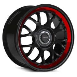 Vision Wheel - Vision Wheel 478 Alpine 17x8 5x4.25/4.5 38mm Black/Red Tint 478-7814GBRTB38 - Image 1