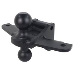 Shocker Hitch - Shocker Hitch SH-340BLK-SC Shocker 2" & 2-5/16" Combo Ball w/Sway Tabs-Black - Image 3