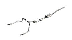 Borla - Borla 140993 S-Type Cat-Back Exhaust Dual Split RR Exit 24-26 Silv/Sra 1500 6.2L - Image 1