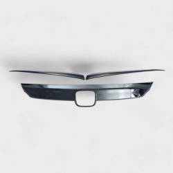 Trim Illusion - Trim Illusion ABS6564BLK Black Front Grille Overlay 16-21 Honda Civic - Image 1