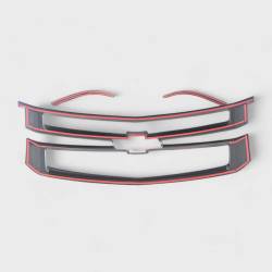 Trim Illusion - Trim Illusion ABS6582BLK Black Front Grille Overlay 15-20 Tahoe/Suburban LS/LT - Image 3