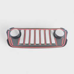Trim Illusion - Trim Illusion ABS6814BLK Black Front Grille Overlay for 20-25 Gladiator Sport - Image 3