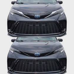 Trim Illusion - Trim Illusion ABS6819BLK Black Front Grille Overlay for 22-25 Toyota Sienna - Image 4