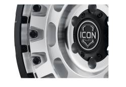 ICON Alloys - ICON Alloys 21017857345SM Hammer Pro Silver Machine 17x8.5 5x5 -6MM 4.5" BS - Image 9