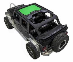 SpiderWebShade Mesh Bikini Top-Green for Jeep JK 4DR SWS-SHDKNI-01-JK-GRN