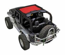 SpiderWebShade Mesh Bikini Top Red for Jeep JK 2DR JKINI-2D-RED