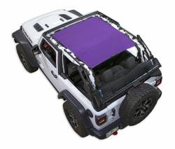 SpiderWebShade - SpiderWebShade Mesh Bikini Top-Purple for Jeep JL 2DR SWS-SHDTOP-01-JL2D-PRP - Image 1
