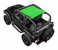 SpiderWebShade Mesh Bikini Top-Green for Jeep TJ SWS-SHDTOP-01-KRWL-GRN