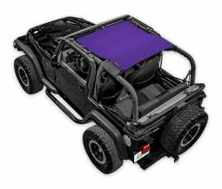 SpiderWebShade - SpiderWebShade Mesh Bikini Top-Purple for Jeep TJ SWS-SHDTOP-01-KRWL-PRP - Image 1