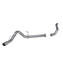 MBRP Exhaust - MBRP Exhaust S6284AL AL 4"Filter Back Tour One Side Exhaust 11-14 F250/350/450 - Image 1