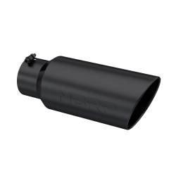 MBRP Exhaust - MBRP Exhaust T5127BLK Blk T304 SS 5" In Single Wall Rolled Angle Cut 7" Out Tip - Image 1